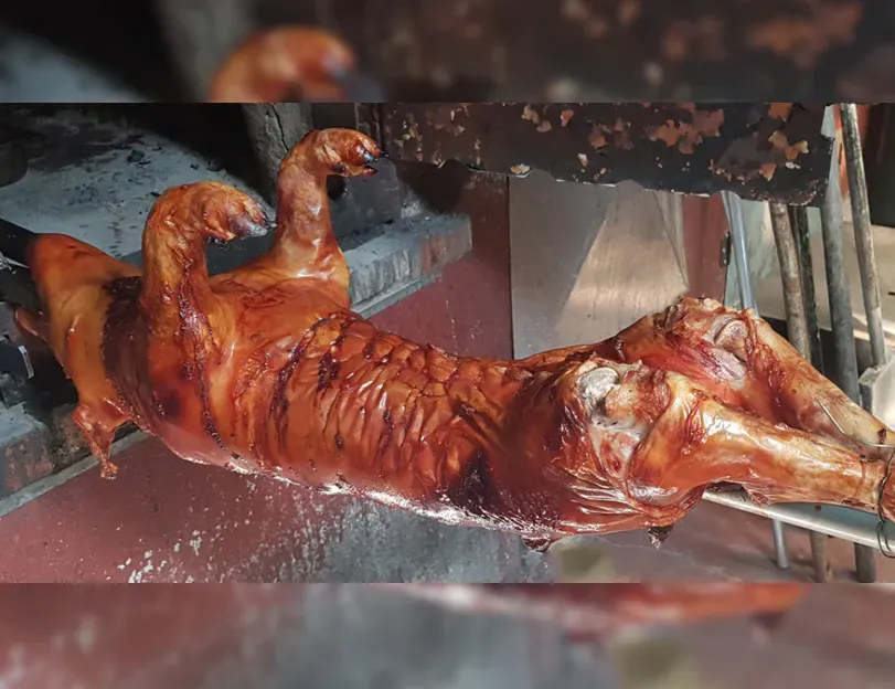 cochon à la broche